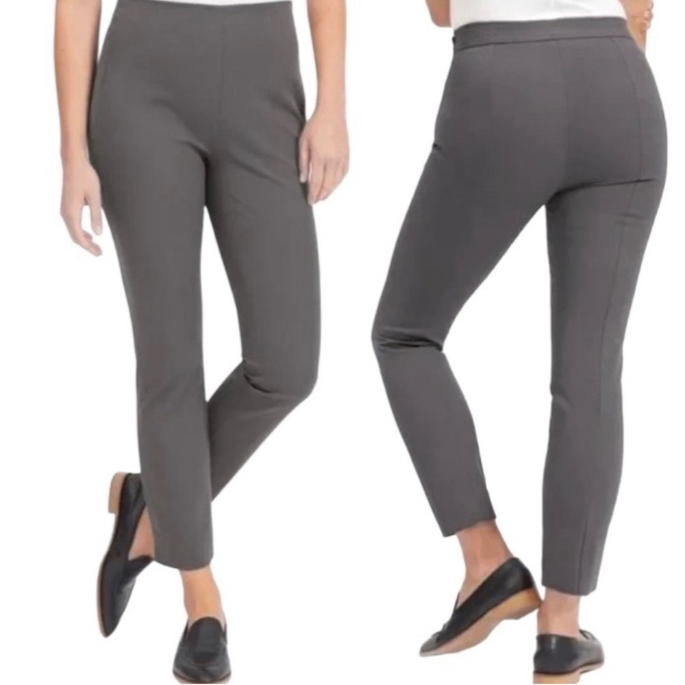 EVERLANE Women’s Slate Gray The Work Slim Leg Mid Rise Ankle Pants
